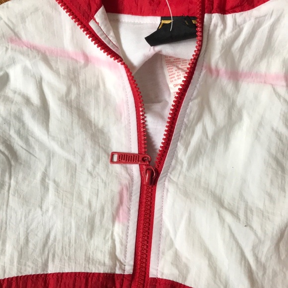 NWT puma red and white sweater/ jacket size YL - Picture 5 of 7